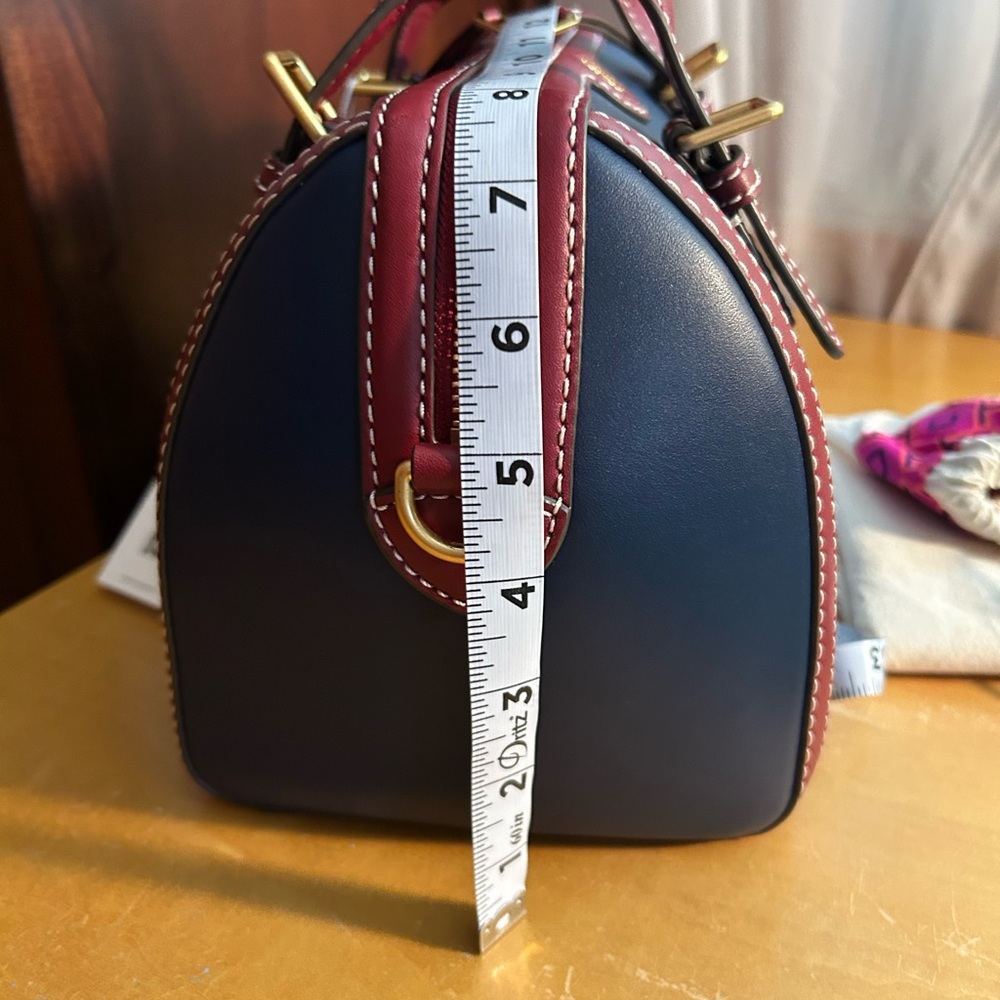 Tory Burch T Monogram Color Block Barrel Bag - Picture 12 of 16